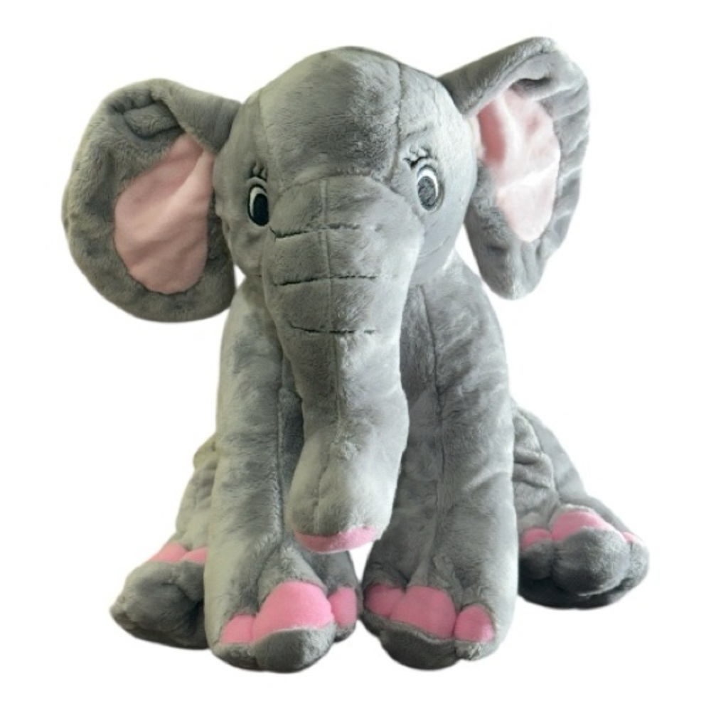 Teddy Mountain Trunks the Elephant Plush Gray & Pink NEW Build-A-Buddy